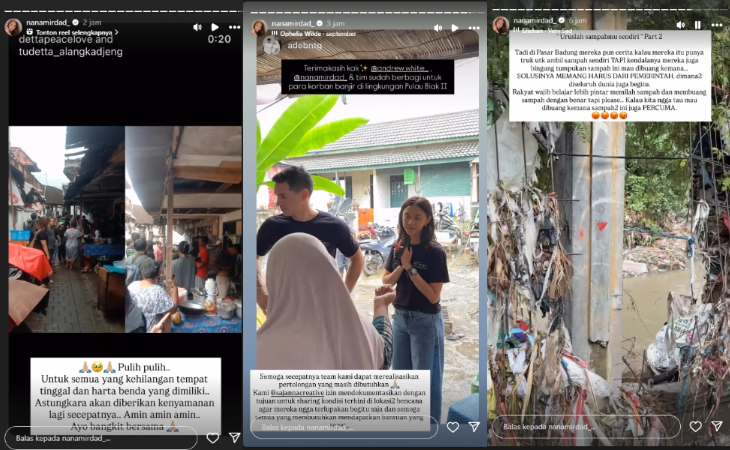Andrew White dan Nana Mirdad ungkap kondisi korban banjir Bali